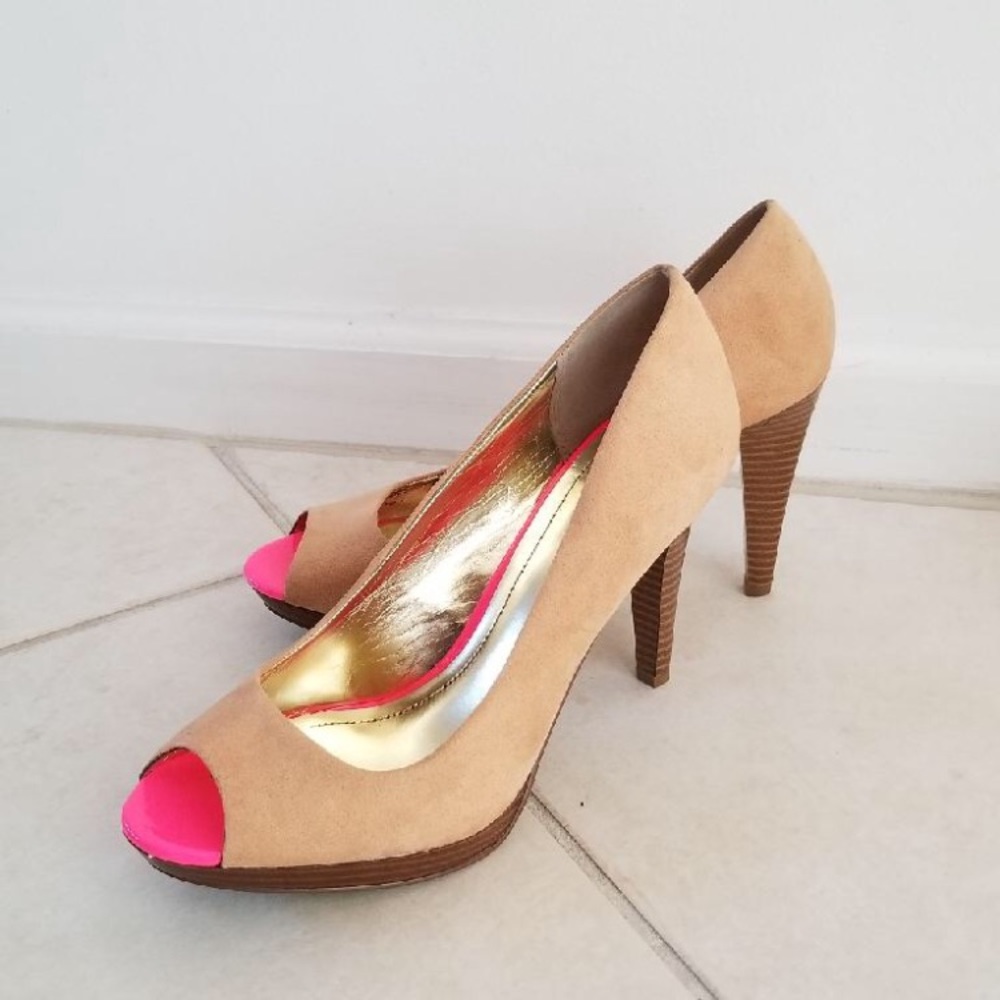 👠 Style & Co Tan Faux Suede Style & Co Celine 👠